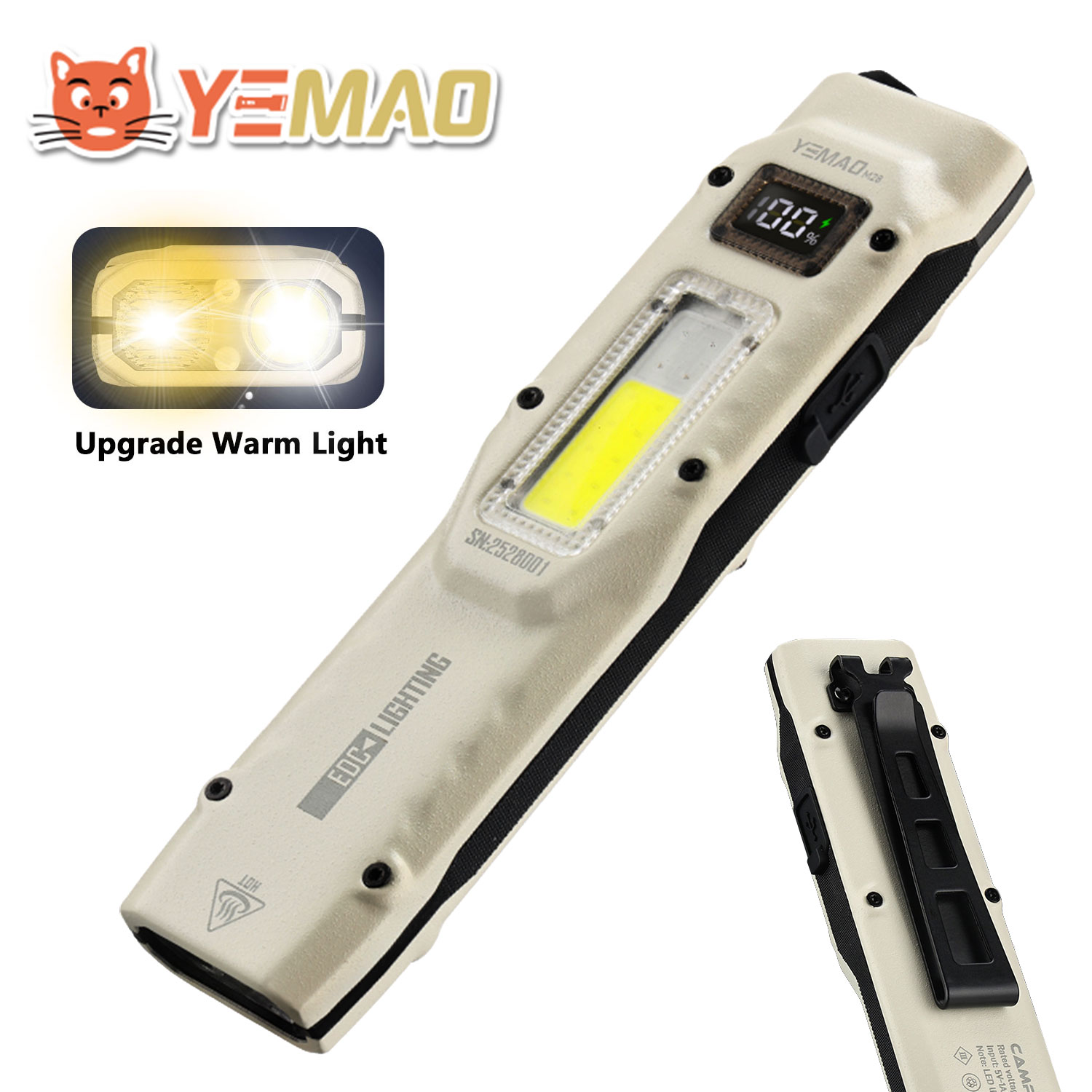 Outdoor Adventure Trips - YEMAO M28 супер яркий фонарик EDC